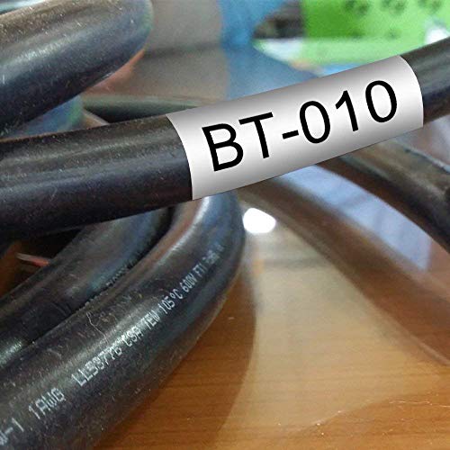 3 Pack Replacement DYMO 1805443 Rhino Industrial Heat Shrink Tube Labels, 1 inch Heat Shrink Tubing for DYMO Rhino 6000 6500 Label Makers and More, Black on Yellow, 24mm x 1.5m