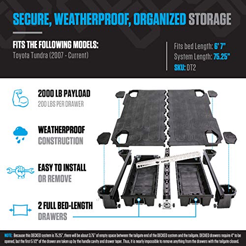 Decked Pickup Truck Storage System For Toyota Tundra 2007 Current