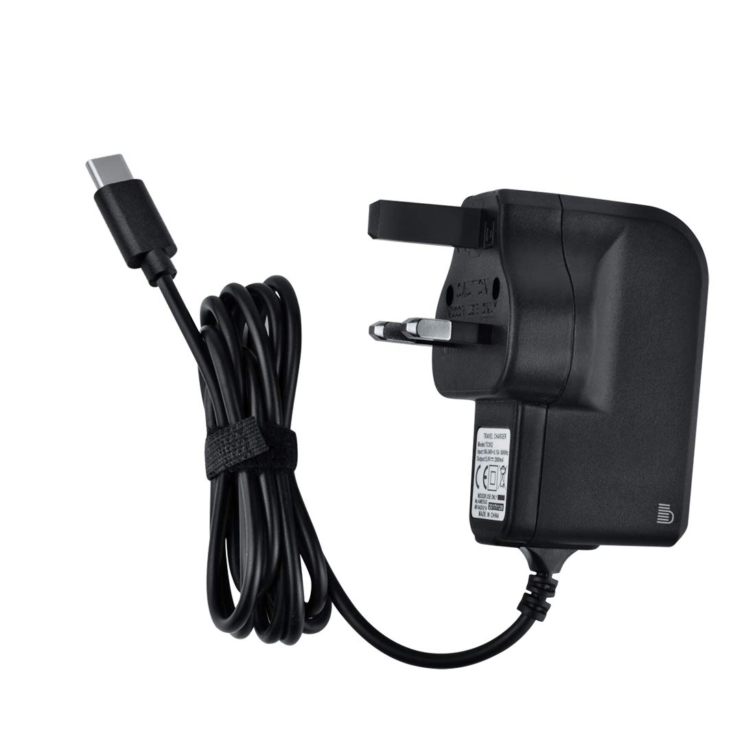 AMEEGO 2A Type-C UK Mains Charger for Fast Charging - Compatible with Samsung, LG, Google, and Other USB Type-C Devices