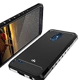 LG K10 2018 case, LG K30 Case, LK [Carbon Fiber] Shock Absorption Hybrid Armor Defender Protective Case Cover for LG K10 2018/LG K30 (Black)