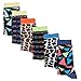 All4life Women's 6 Pairs Colorful Patterned Crew Socks