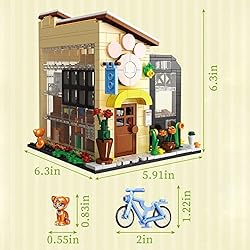 ENJBRICK Bookshop Friends House Toy Building
