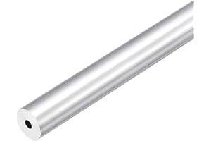 DMiotech (19mm OD x 5.2mm ID) 6063 Aluminum Round Tube 300mm Length Industry Metal Tubing for Machinery Frame Construction DIY Projects