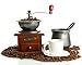 Gourmia GCG9310 Manual Coffee Grinder Artisanal Hand Crank Coffee Mill With Grind Settings & Catch Drawer 11.5 x 11.5 x 17.5 cm