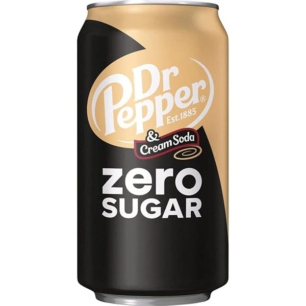 DR. PEPPER & CREAM SODA ZERO SUGAR 12OZ – U.S EDITION