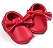BENHERO Newborn Baby Boys Girls Soft Soled Tassel Bowknots Crib Infant Toddler Prewalker Moccasins Shoes（11cm, 0-6 Months Infant, 5107/Red