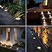 ALOVECO Landscape Lights LED Well Lights 3W 12V-24V Ground Lights IP67 Waterproof Low Voltage Landscape Lighting Spotlight for Driveway, Deck, Step, Garden Lights Outdoor, Warm White (4Pack)