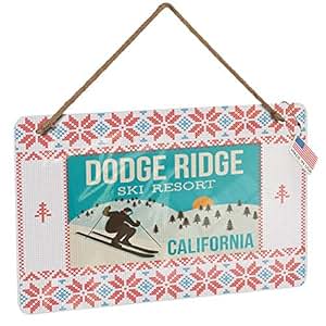 Amazon Com Neonblond Metal Sign Dodge Ridge Ski Resort