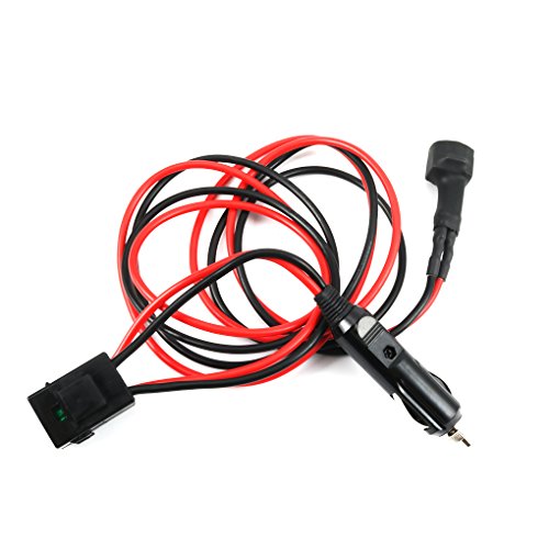 MuLuo 1.5M 30A Six Short Wave Cigarette Lighter Power Cord Cable for Yaesu FT 857D FT 897D IC 725A
