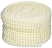 Homeford Firefly Imports Plastic Pearl Flat Bead Mesh Wrap Ribbon, 3-3/4-Inch, 10 Yards, Ivory, 3-3/4