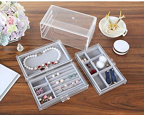 Clear-Acrylic-Jewelry-Box-With-3-DrawersVelvet-Jewellery-Organizer-for-women-Earring-Holder-Rings-Case-Necklaces-Bracelets-Accessory-Holder-Organizer-For-Vanity-DresserBy-Cq-acrylic
