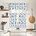 OREMILA Tier Curtains for Kitchen Windows Starfish café Curtains, 1 Pair 27