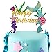 Mermaid Party Supplies and Decorations Cake Topper and 24 Cupcake Toppers for Under the Sea Party, Birthday Party, Baby Shower and Wedding