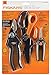 FISKARS 3-Piece Pruning Set - Pruner - Floral Snips - Multi-purpose Garden Scissors with bonus Sheath