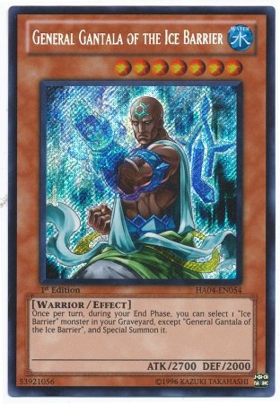 Yu-Gi-Oh! - General Gantala of the Ice Barrier (HA04-EN054) - Hidden Arsenal 4: Trishulas Triumph - 1st Edition - Secret Rare