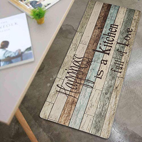 FRESHMINT Farmhouse Kitchen Mats Cushioned AntiFatigue Comfort Mat for