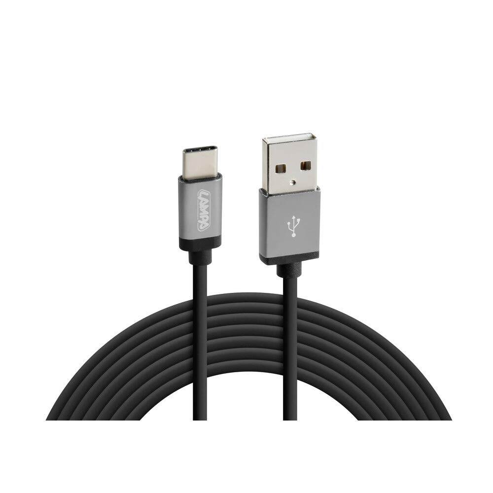 Lampa 38891 USB Cable > USB Type-C - 200 cm - Black