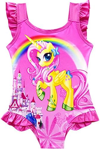 Fribro Baby Swimsuit one-Horned Children's Unicorn Bathing Suit Girl Cute hot Spring Girl Swimsuit