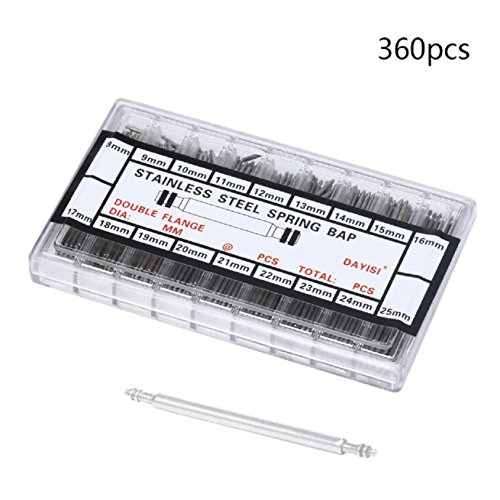 ChainSee Watch Band 8-25mm Stainless Steel Spring Bar Kit With Strap Link Pins Remover Repair Tools (360)