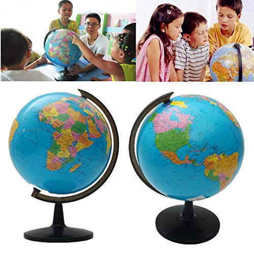 KingSo World Globe, 12.6'' Globe of Perfect Spinning Globe for Kids, Geography Students, Teachers, Easy Rotating Swivel