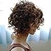 QianBaiHui Short Kinky Curly Wigs for Black Women - American African Women's Wig Heat Resistant Synthetic Hair Fashion Full Wigs (blonde) LDS033