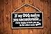 Honey Dew Gifts If My Dog Makes You Uncomfortable 5 inch by 10 inch Hanging Funny Dog Sign, Wall Art, Decorative Wood Sign Home Decor, 75534
