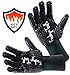 Kuchyn Tools Non-Slip Extreme Heat Resistant (932°F/500°C) BBQ Gloves, Food Grade Kitchen Oven Mitts - Use for Grilling, Cutting, Baking, Pot/Iron Cast Holders (1 Pair)