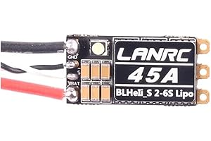 Vernijtrdy BLHeli S 2-6S Lipo 45A Brushless ESC Built-in Programmable RGB LED D-Shot 150/300/600 ONESHOT125 for RC FPV Drone 