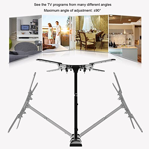 Yuanshikj TV Wall Mount for most 17"-55" LED LCD Plasma Flat Screen Monitor up to 88 lb VESA 400x400 with Full Motion Swivel Articulating 20 in Extension Arm,Bubble Level