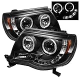 Spyder PRO-YD-TT05-HL-BK Toyota Tacoma Halo LED Black Projector Headlights Assembly (Sold in Pairs)