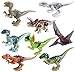 Dinosaur Minifigures Building Blocks Toys - 16pcs Dinosaurs, Dinosaur Mini Figures Playset Toy, Realistic Jurassic World Dinos Toy Set, Dinosaur Party Favors, Educational Toy Gift for Kids