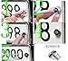 Cutequeen Spider Slivery License Plate Frame Bolts Screws Metal(Pack of 4)