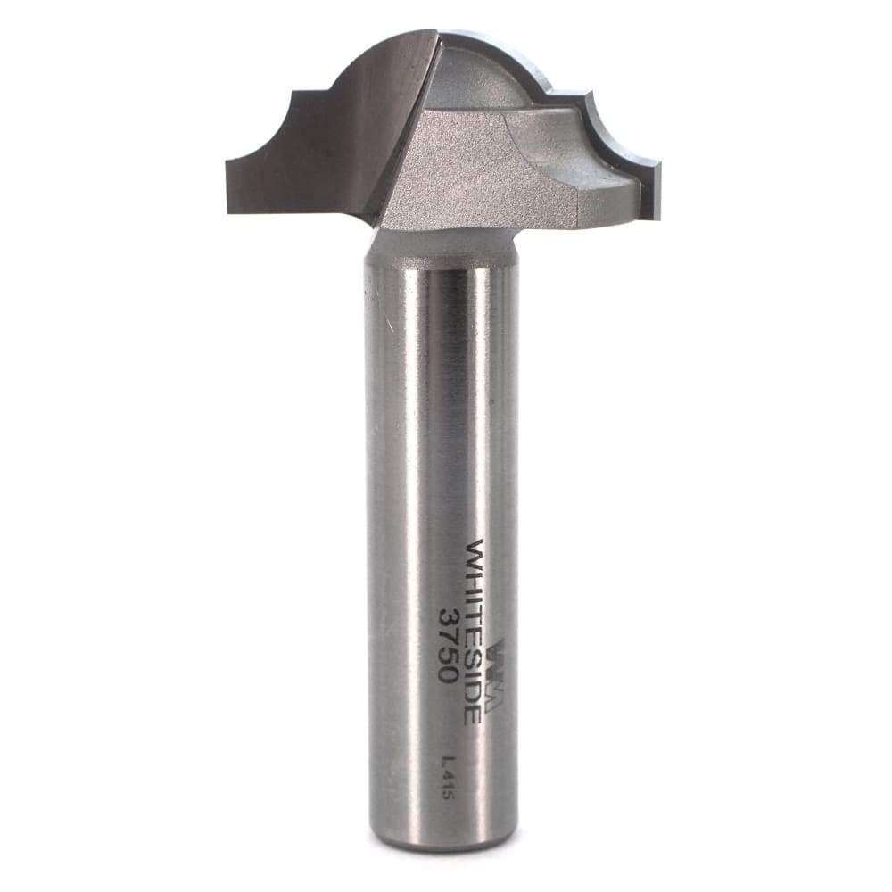 Whiteside Router Bits 3750 Classical Round Bottom Bit with 7/32-Inch Radius, 1-3/8-Inch Large Diameter and 9/16-Inch Cutting Length