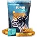 SUPER CAN BULLYSTICKS Beef Trachea Dog Chews 6'' (10 Count) | 100% Natural Farm Raised Beef Dental Treats | Non-GMO Chews for Puppies and Adult Dogs