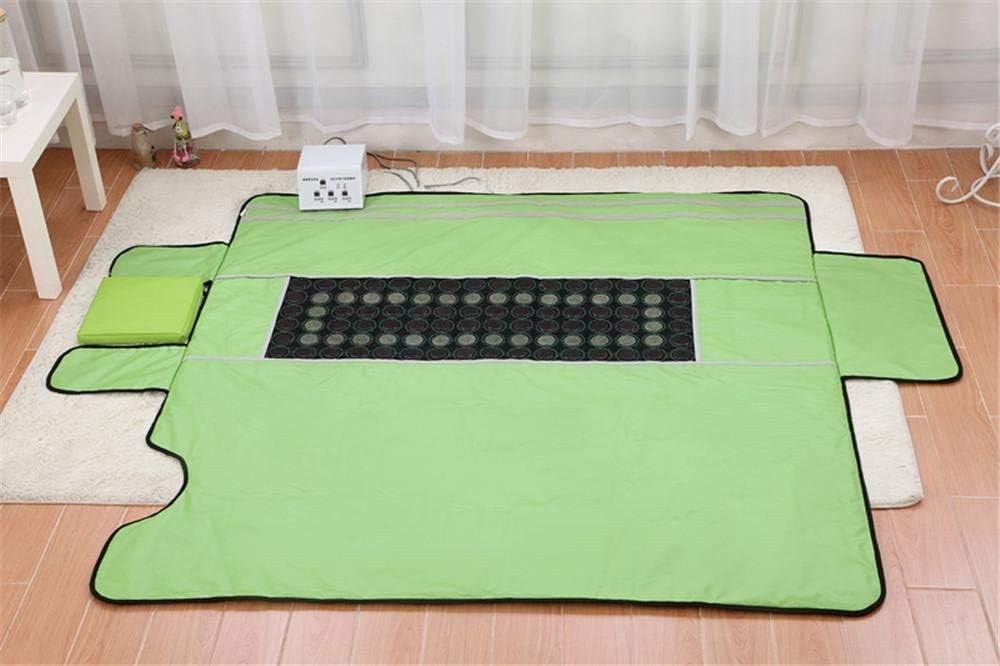 Far Infrared Sauna Blanket, Sweat detoxification steam Cosmetic pad, Minus The Excess Body Fat, Relieve Fatigue,Green
