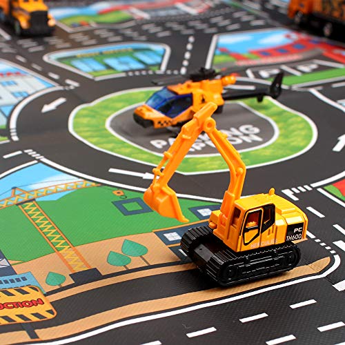 StillCool Toy Truck Car 12 in 1 Die Cast Engine Construction Car Truck Play Vehicle for Girl and Boy Gifts - Thumbnail 4