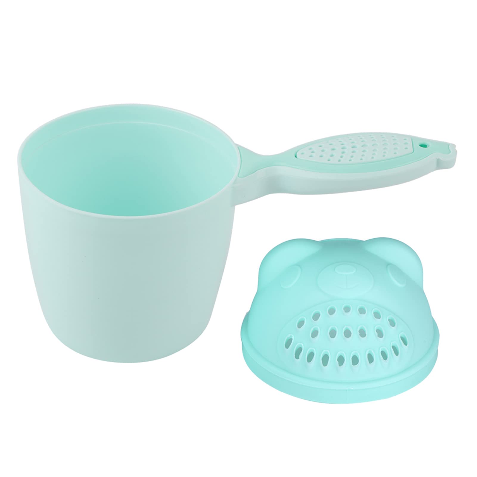 Bath Rinse Cup for Baby, Baby Shampoo Cup Kid Wash Hair Wash Hair Bathing Flusher Cup Eye Rinse Cup (Green)