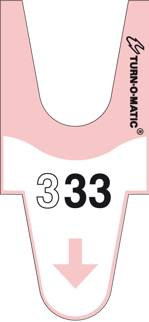 Meto Turn-O-Matic Accessory, Original Tickets T90 3D, Consecutive numbering, Made in Germany, 6 Rolls x 4.000 Tickets, Total: 24.000 Tickets, Pink