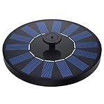 VicTsing Solar Powered Bird Bath Fountain Pump with 1.4W Power Panel Kit and Water Pump, Water Fountains, Outdoor Watering Submersible Pump for Pond, Pool, Garden, Fish Tank, Aquarium