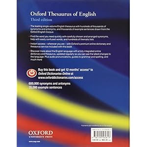 Oxford Thesaurus of English.