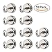 AUTIDEFY Magnetic Hooks, 48 lbs Heavy Duty Magnet Hooks,(12Pack) Dia. 25mm Neodymium Magnets for Cruise Cabins Refrigerator Hanging Key Holder Indoor/Outdoor Organization