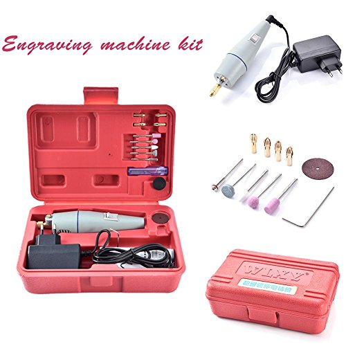17PCS Multi Tool Kit,Mini Electric Drill Handy Grinder for Engraving Grinding Sharpening Cutting DIY Power Tools Kit with AC/DC adapter/15pcs Accessories