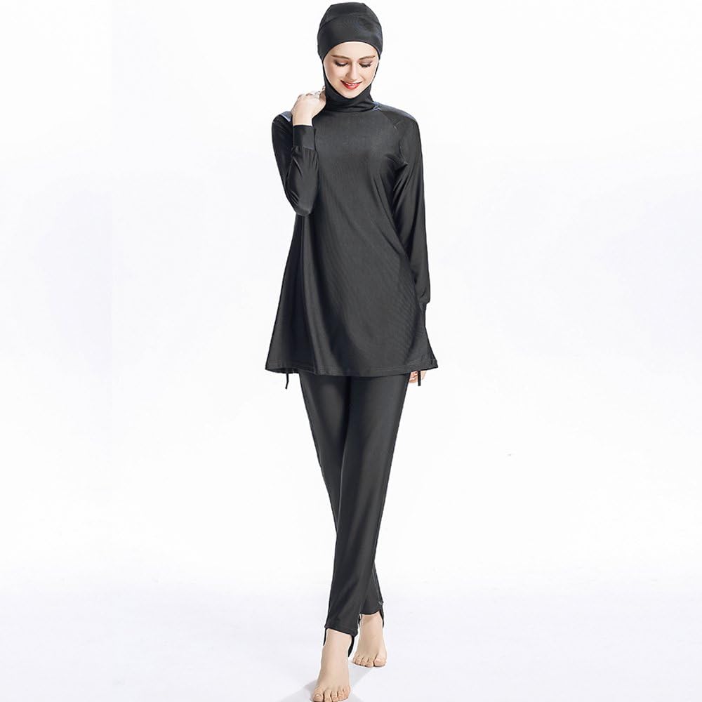 ziyimaoyi Plus Size Women Muslim Swimwear Beach Bathing Suit Muslimah Islamic Swimsuit Sports Swim Surf Wear Burqini