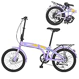 MOONCOOL Folding Bikes 7 Speed 20 Inch, Portable