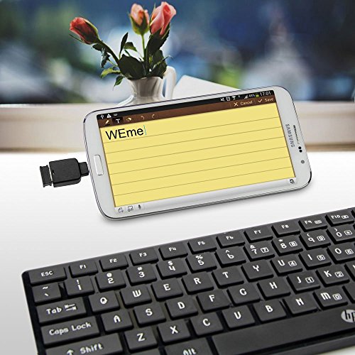 WEme Micro USB 2.0 OTG Adapter, Micro B Male to USB A Female On The Go Converter for Samsung I9250 9100 9220 P7500 P7510 P7310 P7300 S3 I9100 I9103 I997, N7100, LT261 XT910, NEXUS 7 & Nokia 810, Black - Thumbnail 4