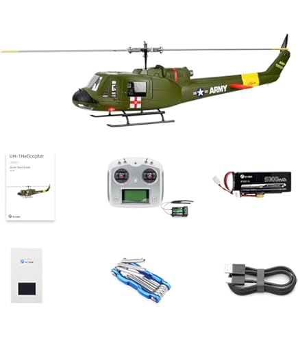Amazon.com: Razordon RC Helicopter, Fly Wing UH1-V4 Huey 470-Class