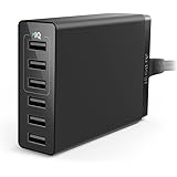 USB Charger, Anker 30W 6-Port USB Charger PowerPort 6 Lite for iPhone Xs/Xs Max/XR/X/8/7/Plus, iPad Air 2/Pro/Mini 3, Galaxy S9/S8/Edge/Plus, Note 8/7, LG G5 and More