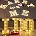LED Marquee Number Lights Sign Light Up Marquee Letter Lights Sign for Night Light Wedding Birthday Party Battery Powered Christmas Lamp Home Bar Decoration M