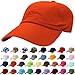 Falari Classic Baseball Cap Dad Hat 100% Cotton Soft Adjustable Size Orange