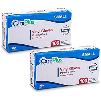 Amazon.com: Care Plus Disposable Vinyl Gloves, Powder Free